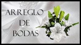 ¡ Arreglo de Bodas con Flores de tela ! En minutos