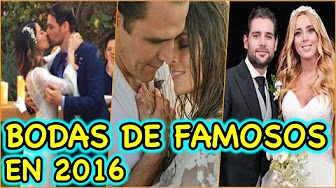 Famosos que se casaron en el 2016